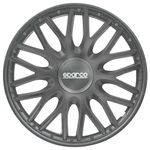 Sparco SPC1596GR Set Wheel Covers Roma 15-inch Grey