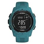 AVTREK Digital Sports Teenager Pedometer Watch with Altimeter and Barometer, Ourdoor Watch, Military Army Hlking Waterproof Sport Watch (Blue)
