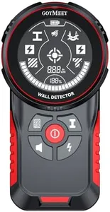 GOTMEET Stud Finder - Multifunction Stud Detector for Metal, Wood, Live AC Wire, Joists & Pipes, Accurate Stud Finder Wall Scanner with Smart Sensor, HD LCD Display & Audio Alarm