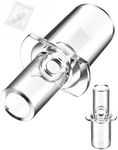 Benut 120 Pcs Breathalyzer Mouthpieces Individually Wrapped Compatible with S80, Trace, Scout, Element & S75 Breath Alcohol Testers (120 Count (Pack of 1))