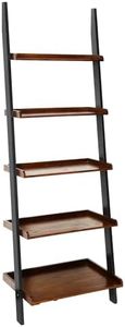 (darkwalnut/Black) - Convenience Concepts French Country Bookshelf Ladder, Dark Walnut & Black