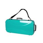 Crossrock Fiberglass Backpack Style Violin Case fits two 4/4 Full Size with Removable Shoulder Straps-Mint Blue (CRF1020DVMB)