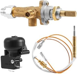 Zicojia Gas Patio Heater Control Valve Thermocouple Sensor Dump Switch Knob Propane Fire Pit Control Pilot Port Set