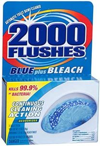 2000 Flushes 208082 Blue Plus Bleach Antibacterial Automatic Toilet Bowl Cleaner Twin-Pack 3.5 OZ Each (Pack of 6)