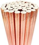 Smoothie Straws,Paper Straws 9mm Wide Drinking Straw for Smoothies Thick Shakes Malts Milkshakes Milk Tea Grain Fruit Juice Iced Slushy Shower Wedding Party Decorations,66PCS Rose Gold