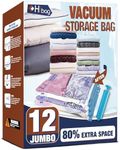 12 Jumbo Vacuum Storage Bags for Be