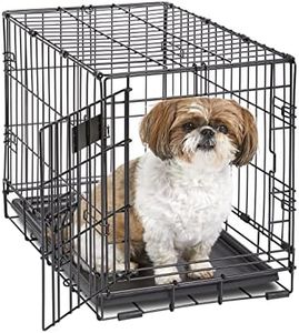 MidWest Homes for Pets Newly Enhanced Single Door iCrate Dog Crate, Includes Leak-Proof Pan, Floor Protecting Feet, Divider Panel & New Patented Features