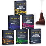 Fumino Fresh Backflow Incense Cones Multipack Essentials Bundle 6 Boxes 90 Cones Masala Agarbatti Joss Scent Fragrance for Relaxation and Meditation, Home and House Decor