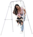 Toddler Swing, Baby Swing with Stand,Swing Set for Infant,Outdoor Indoor Swing Set with Canvas Cushion Seat