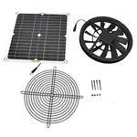 Solar Panel Fan Kit, 100W 2A Waterproof Ventilation Case Exhaust Fan, 23-24% Conversion Rate, No Power Storage Function, for Chicken Coop Greenhouse Shed