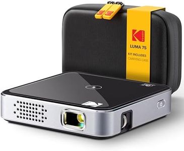 Kodak Ultra Mini Rechargeable Pocket Projector – DLP Pico Black Projector 100” Display, HDMI/USB/Micro SD, Built-in Speaker & Carrying Case