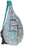 KAVU Original Rope Bag Sling Pack with Adjustable Rope Shoulder Strap - Beach Paint