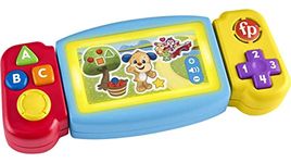 ​Fisher-Price Laugh & Learn Pretend Video Game Toddler Toy with Lights Sounds and Educational Songs, Fine Motor Toy, Twist & Learn Gamer, Multi-Language Version