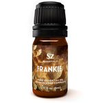 Sz Essentials - Frankie - Frankincense Complete Pure Essential Oil - 100% Natural and Undiluted - Extracted from 5 top Boswellia Trees - Warm & Rich Balsamic Scent with Hints of Earthy Spice - 5ml