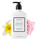 Kimirica Bouquet Hand Lotion with Goodness of Frangipani and Rose, 100% Vegan & Paraben Free, (Frangipanis & Rose)