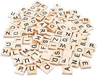 Wooden Letters Tiles, 100PCS Capita