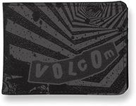 Volcom Men's Post Bifold Wallet, Black, One Size, Foldable Wallet