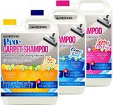 Pro-Kleen Pro+ Carpet and Upholstery Cleaning Solution 3 x 5L – 4 in 1 Concentrate Carpet Shampoo – Suitable for all Machines 5L of Ocean fresh, Citrus and Spring Bloom