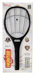 Hunter Premium Rechargeable Mosquito Swatter Bat | ISO 9001 Certified Electronic Racket Terminator for Mosquitoes (Machchhar Killer Bat), (Black)