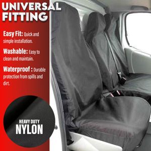 XtremeAuto Universal Van Seat Covers – Black, Full Set