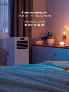 Meaco MeacoCool Pro 14,000 BTU Portable Air Conditioner – Wi-Fi, Low Noise, Window Kit