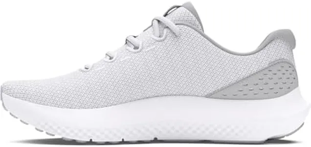 Under Armour Men's Charged Surge 4, (100) White/Halo Gray/Black, 11, US