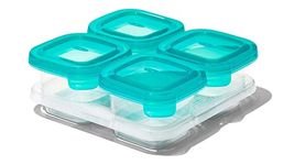 OXO Tot - 4oz Silicone Baby Blocks - Freezer Storage Containers - Teal