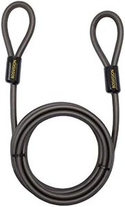 Câble Antivol en Spirale, Câble de sécurité en acier à double boucle, Câble de verrouillage de vélo (10mm) 210cm