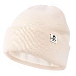 FURTALK Baby Winter Hat Fleece Lined Kids Beanie Hat Warm Toddler Winter Beanie Hats for Boys Girls 0-8 Years Beige