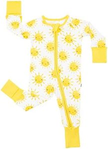 Little Sleepies Zippy Baby & Toddler Pajamas - Bamboo Viscose Sleeper for Boys and Girls, Newborn Sleeper w/ 2-Way Zipper w/Mitten Cuffs, Made From Viscose from Bamboo, Sunshine, 3-6M