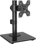 MOUNT PRO Echo Show 15 Stand, Swivel, Tilt, and Rotate Stand Made for Amazon Echo Show 15 with Stable Big Tempered Glass Base, Height Adjustable Echo Show 15 Mount, Holds up to 17.6lbs, Black