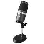 AVerMedia USB Microphone, Recording with Cardioid Pattern, Plug n Play, Ultra-low Latency for Live Gaming, Podcasting, Streaming, Youtuber (AM310)