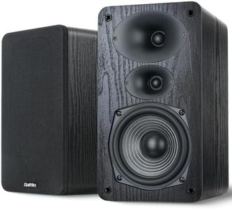 Saiyin 3-Way Passive Speakers,50W*2 Bookshelf Speakers with 5.25”Woofer,48Hz Deep Bass,HiFi Audio for Home Theater, Turntable, Stereo Receiver,Pair