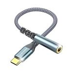 USB C to 3.5mm Jack, Type C to 3.5mm Headphone Aux Digital Audio Earphone Adaptor, Aux to USB C Earphone Adapter for Samsung Galaxy Pixel, iPad Pro, HUAWEI, Xiaom, and More Type C Devices