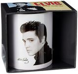 Pyramid International Elvis Presley Mug (Portrait Design) 11oz Ceramic Coffee Mug, Cups and Coffee Mugs for Women and Men - Official Merchandise