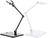 TOYANDONA Miniature Dolls 2pcs Action Figure Stand Adjustable Doll Stand Assembly Action Holder Base Display Stand for Figure Model Toy Doll Accessories White Black Action Figures