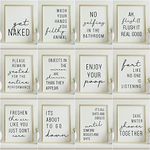 Bathroom Posters in a minimalist style. Range of sizes and titles. Buy 2 get 1 Free