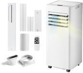 Aoxun Portable Air Conditioner with Heat, 10020 BTU Air Conditioner Cools up to 450 Sq.ft, 4-IN-1 Portable AC with Cooling,Heating,Dehumidifier,Fan, Remote Control, Window Kit Included, Milk White