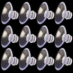 ANCIRS 30 Pack 20mm Suction Cups for Glass Table Tops, Rubber Transparent Anti-Collision Sucker Pad Without Hooks for Home Decoration