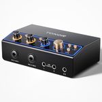 TONOR Audio Interface for Podcast, 2 XLR Channel Audio Mixer with RGB for Content Creators, Loop Back Button, Studio Recording, Pro-preamp for Live Streaming, Podcasting, Content Creating, TX510 Black