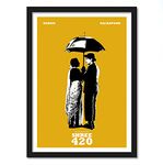 good hope - Shree 420 Movie Raj Kappor Framed Poster For Room & Office (10 Inch X 13 Inch, Framed) multicolor