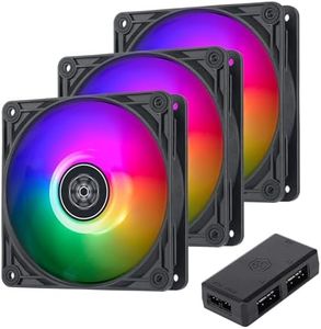 SilverStone Technology Vista 120 ARGB 3 Fan Pack with ARGB Controller, SST-VS120B-ARGB-3PK