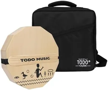TODO The Nile Travel Cajon Box Drum Flat Hand Drum Portable Birch Wood Percussion Instrument with Adjustable Strings Carrying Bag First Handcrafted