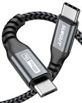 SUNGUY USB C to Micro USB Cable, 3.3FT OTG USB Connection Cable, Charges Micro USB Devices, Type C to Micro USB Cable and Data Cable for MacBook Pro, Android Devices-Grey