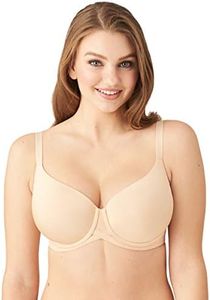 Wacoal Women's Ultimate Side Smoother Underwire T-Shirt Bra, Sand, 34DD