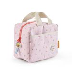 Just bee kids Insulated Lunch Bag | Keeps Food Fresh for Longer | Easy Clean | Eco-Friendly | Pink Cherry Print | Thermal Lunch Box for Nursery, School, Travelling