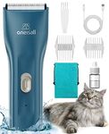 oneisall Pet Clippers for Cat Matted Hair, Pet Shaver for Cats Quiet Cat Grooming Clippers Cordless Pet Shaver Cat Clippers for Long Hair(Standard Blade)