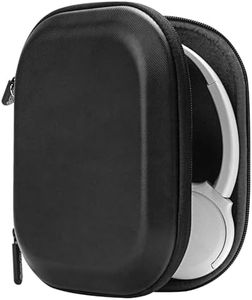 Geekria Shield Headphones Case Compatible with Sony WHCH510, WHCH500, MDR-XB610, MDR-XB600, MDR-XB400, MDR-ZX600 Case, Replacement Hard Shell Travel Carrying Bag with Cable Storage (Black)