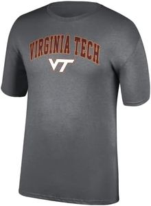 Top of the World NCAA Virginia Tech Hokies T-Shirt Arch, Dark Heather, Size X-Large