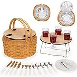Willow Weave Picnic Basket with Ins